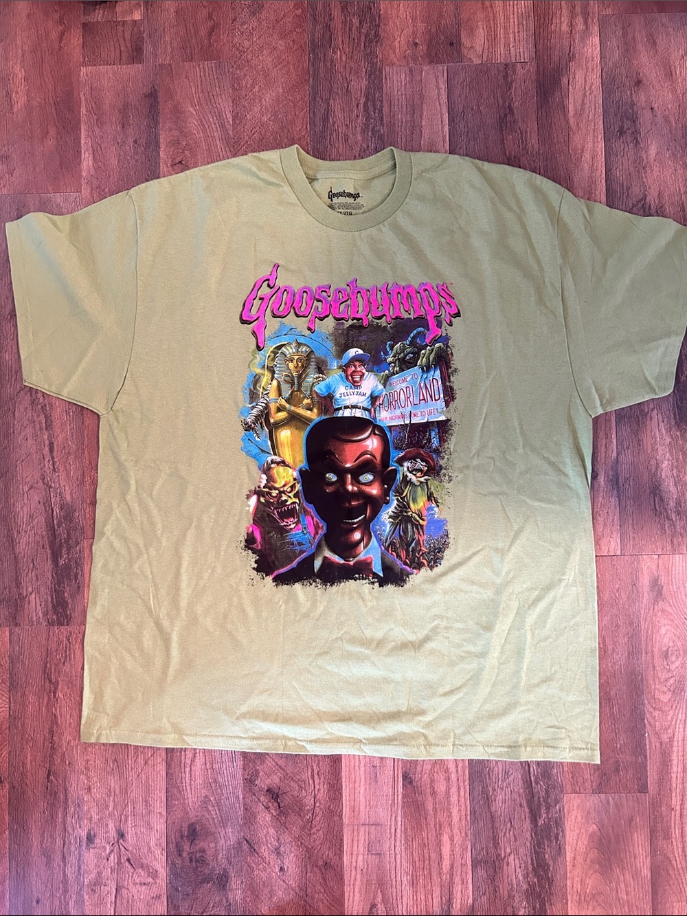 Goosebumps Green Graphic T-Shirt